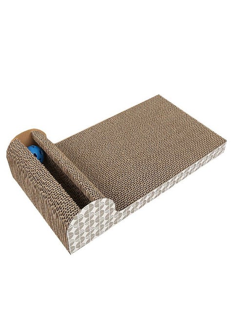 Scratcher Bed With Bell Ball Brown