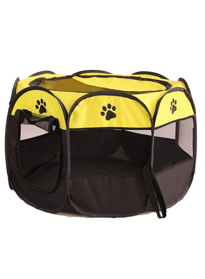 LANGRIA Portable Foldable Delivery Room Cage Yellow/Black 