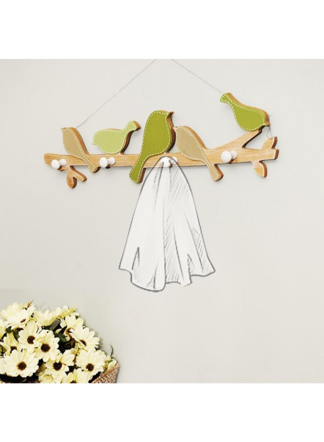 Decorative Cloth Hook Hanger Green/Brown - Image 5