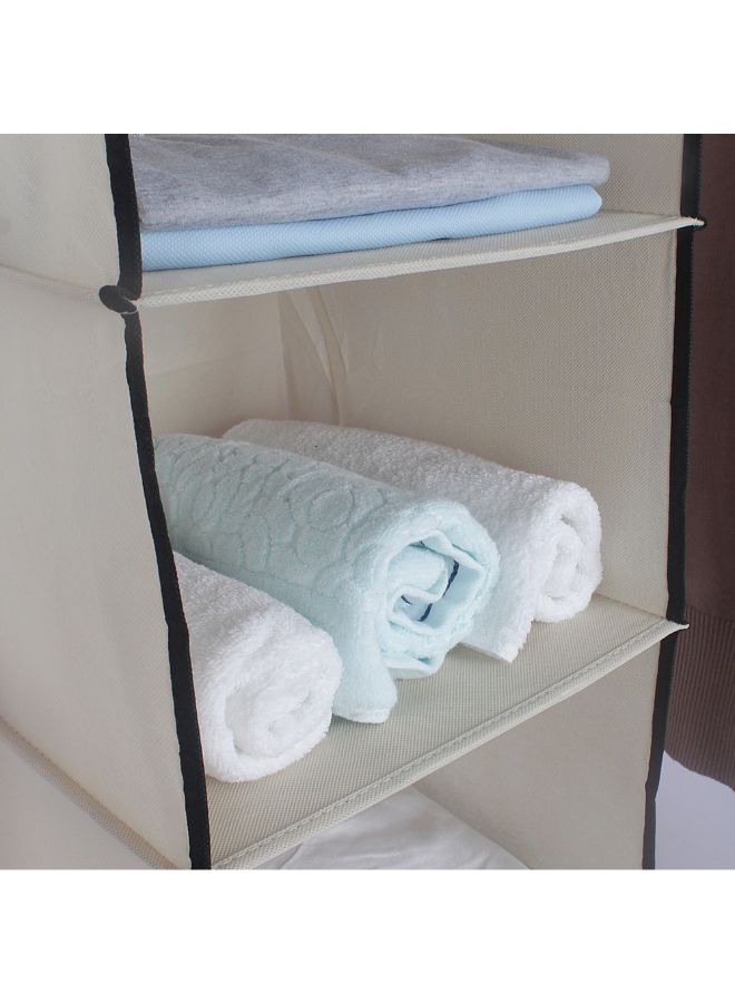 Generic 6-Shelf Hanging Closet Organizer Beige  - Image 3