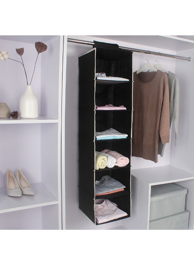 Generic 6-Shelf Hanging Closet Organizer Beige  - Image 5