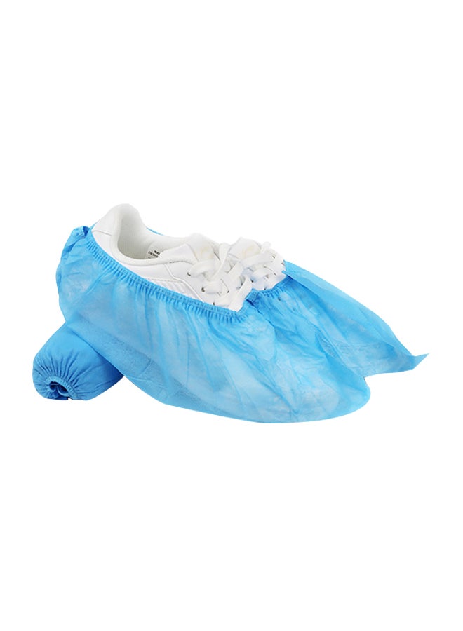 100-Piece Anti-Slip Disposable Shoe Cover Light Blue - Image 1