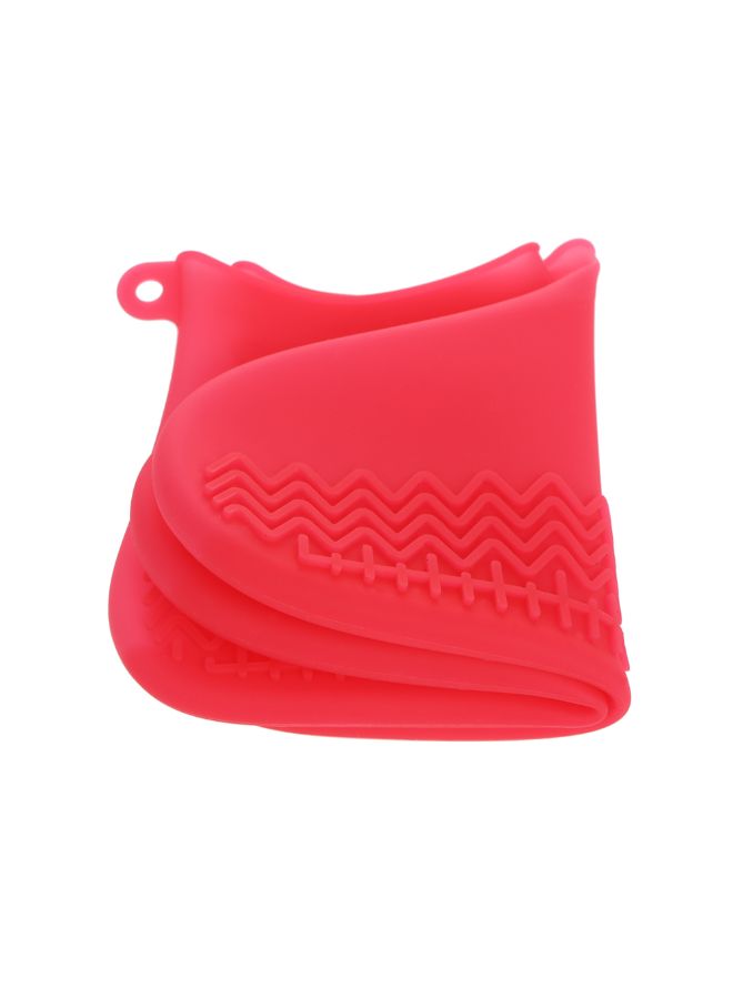 Pair Of Reusable Waterproof Non-Slip Rain Shoe Cover Red  - Image 4