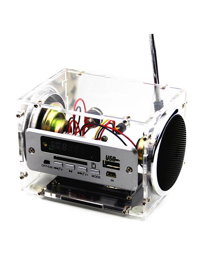 Multifunctional Stereo Speaker Box With Battery Charger E022A-1 Clear  - Image 1