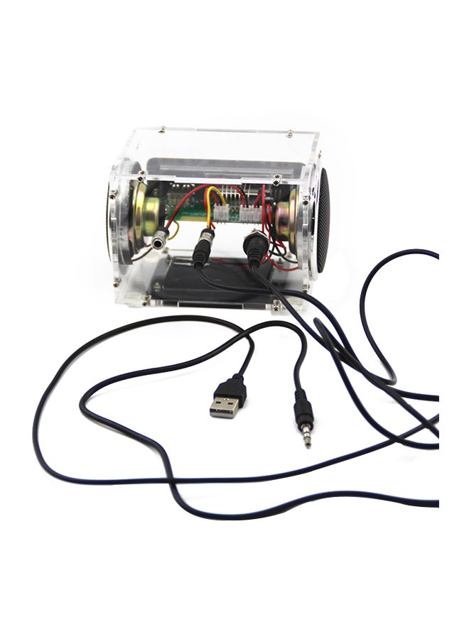 Multifunctional Stereo Speaker Box With Battery Charger E022A-1 Clear  - Image 2