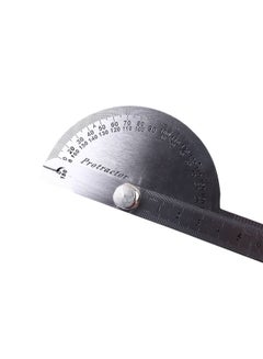 Generic Stainless Steel Protractor Angle Finder Rotary Measuring Ruler Silver 30cm  - Image 3