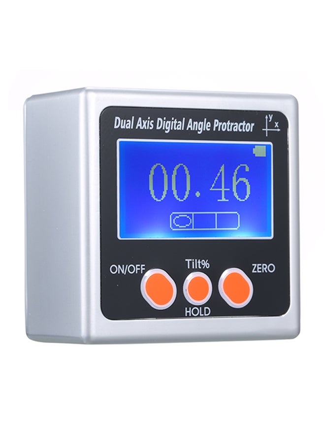 مقياس زوايا رقمي مزدوج المحاور ومزود بشاشة LCD أبيض  - Image 2