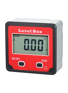 Generic Magnetic Base Digital Level Box Inclinometer Red  - Image 1