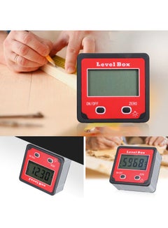 Generic Magnetic Base Digital Level Box Inclinometer Red  - Image 3