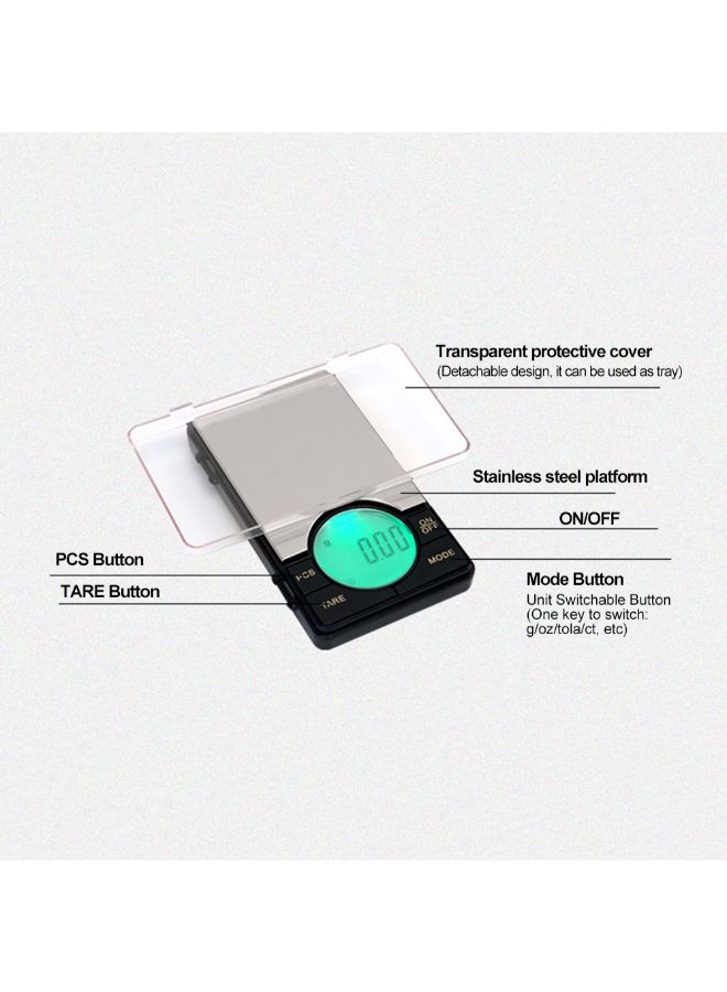 Multi-Functional Digital Electronic Weighing Scale With LCD Display Multicolour - Image 4