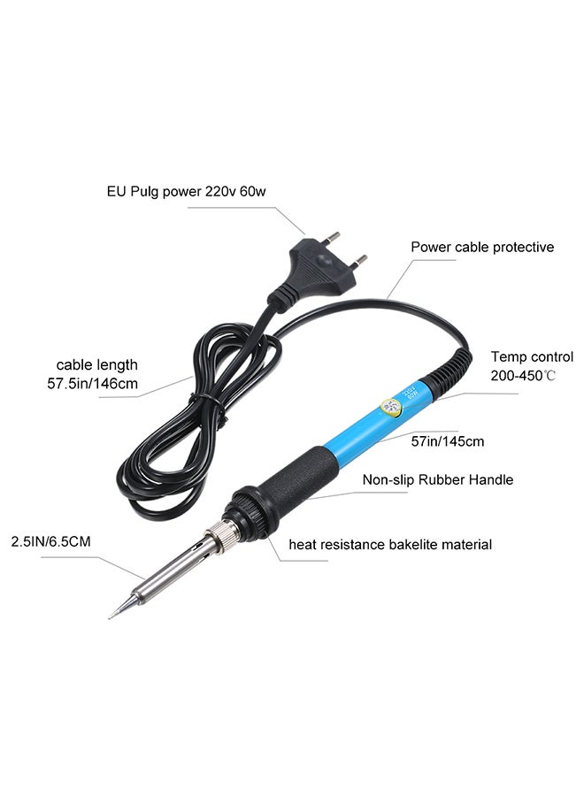 Lightweight Soldering Station Tool Kit With 5 Piece Solder Iron Tip Multicolour - Image 2