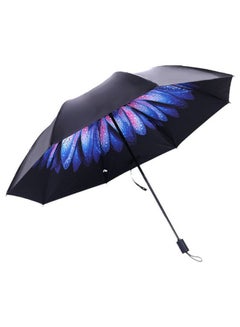 8-Bone Folding Sun Umbrella Black