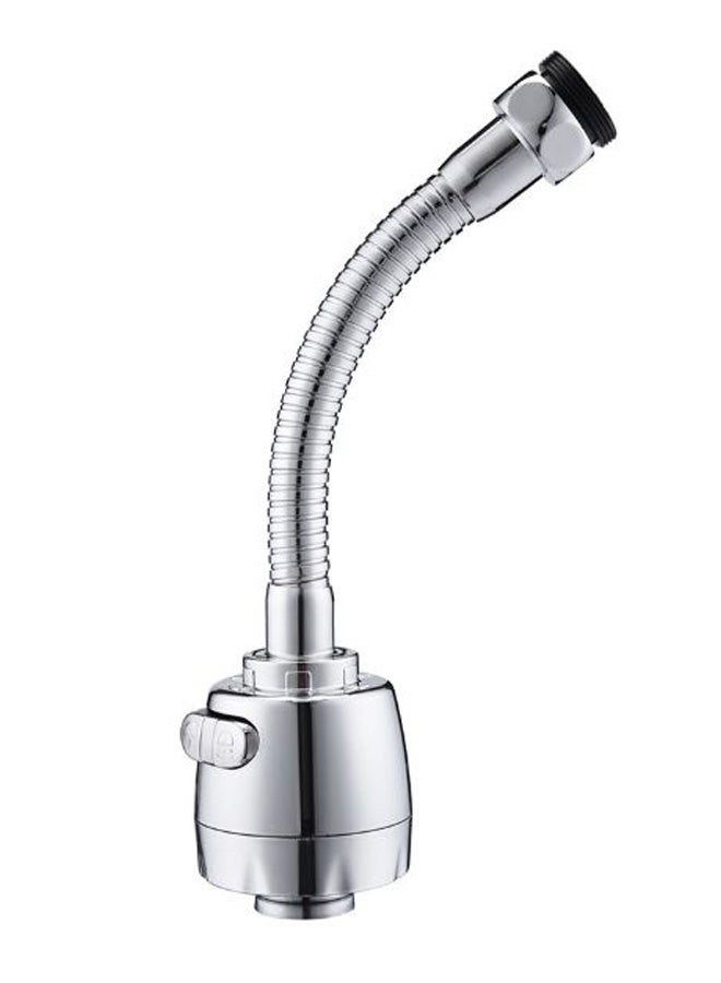 Turbo Flex Flexible Faucet Sprayer Jet Silver 