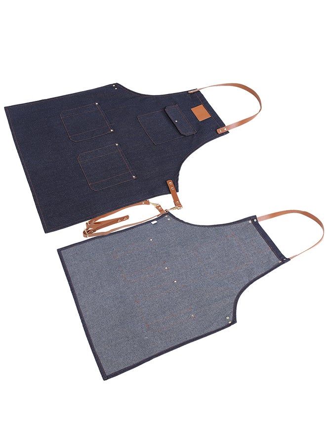 Generic - Chef Apron With Pockets Blue - Image 1