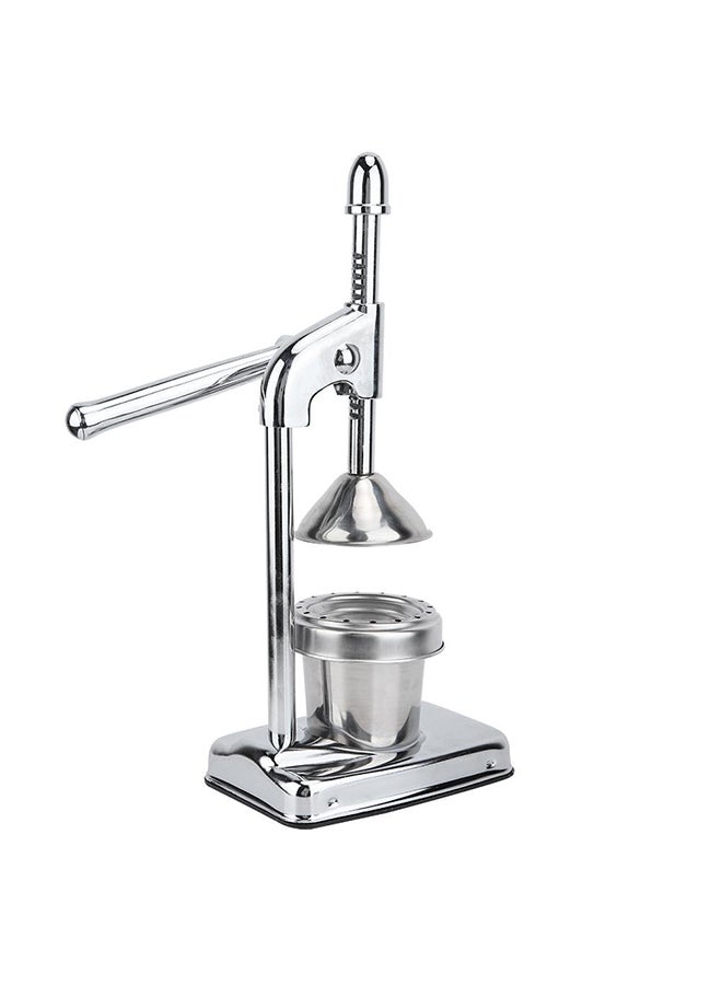 عصارة يدوية تعمل بالضغط فضي - Image 2