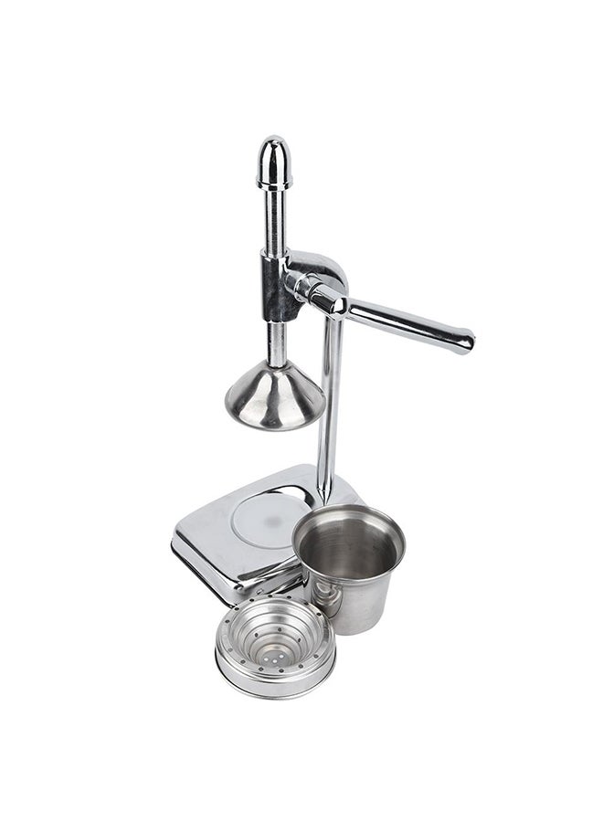 عصارة يدوية تعمل بالضغط فضي - Image 4