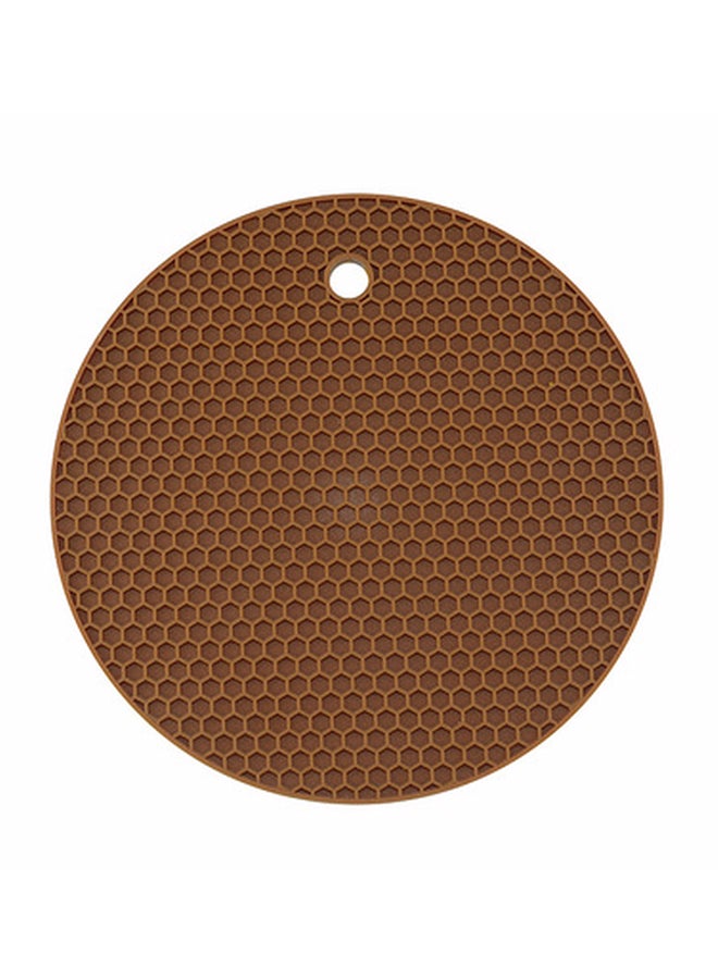 Generic - Honeycomb Style Table Insulation Pad Brown 18 x 1cm - Image 1