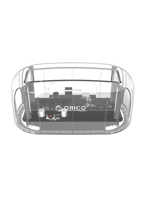 USB 3.0 To SATA III Hard Disk Drive Docking Station Transparent