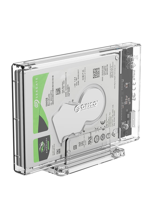 Orico - SATA 3.0 To USB 3.0 Hard Disk Drive Docking Station Transparent - Image 1