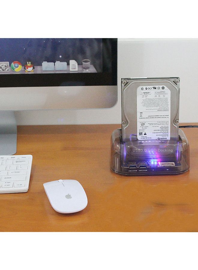 علبة محرك الأقراص الصلبة من ساتا إلى USB 3.0 شفاف - Image 2