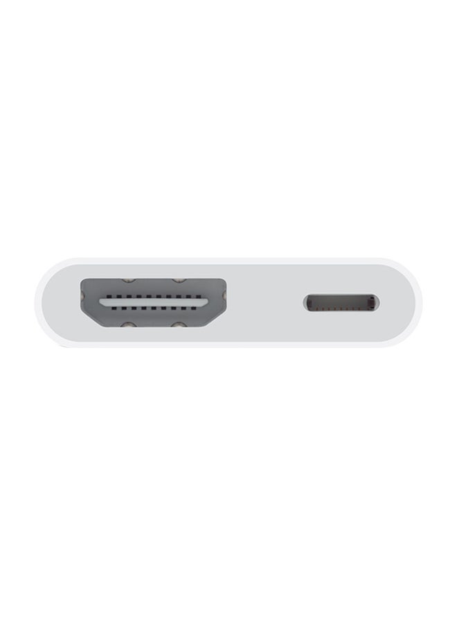 Lightning Digital AV Adapter White