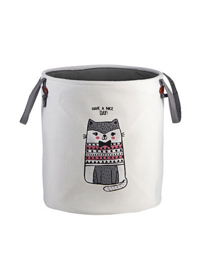Handheld Miscellaneous Storage Basket White 40cm