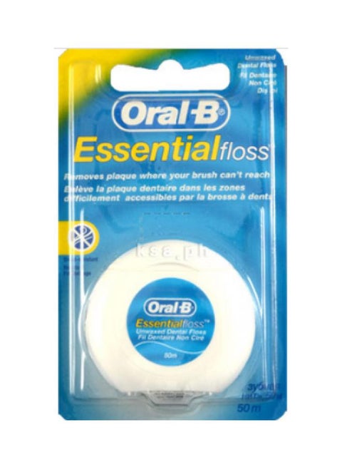 Essential Dantel Floss Unwaxed White 50meter