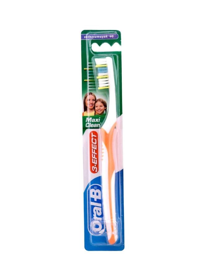 3-Effect Maxi Clean Manual Toothbrush, 1 Count Multicolour