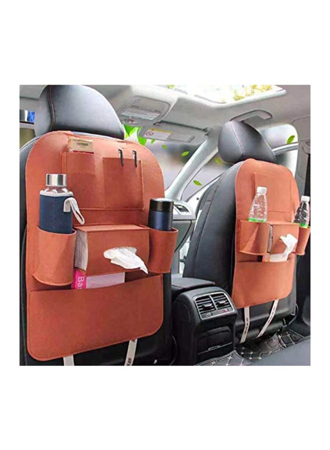 حقيبة تخزين وتنظيم متعددة الجيوب للجزء الخلفي من كرسي السيارة - Image 2