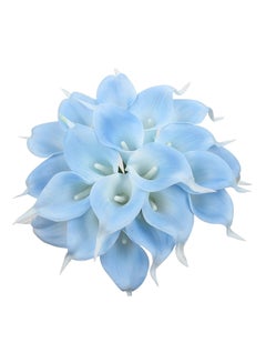 20-Piece Calla Lily Flowers Bouquets Set Blue