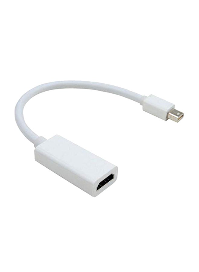 كابل محول بمنفذ شاشة عرض صغير إلى HDMI أبيض