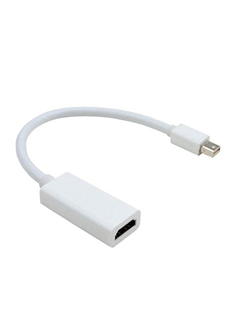 Mini Display Port To HDMI Adapter White
