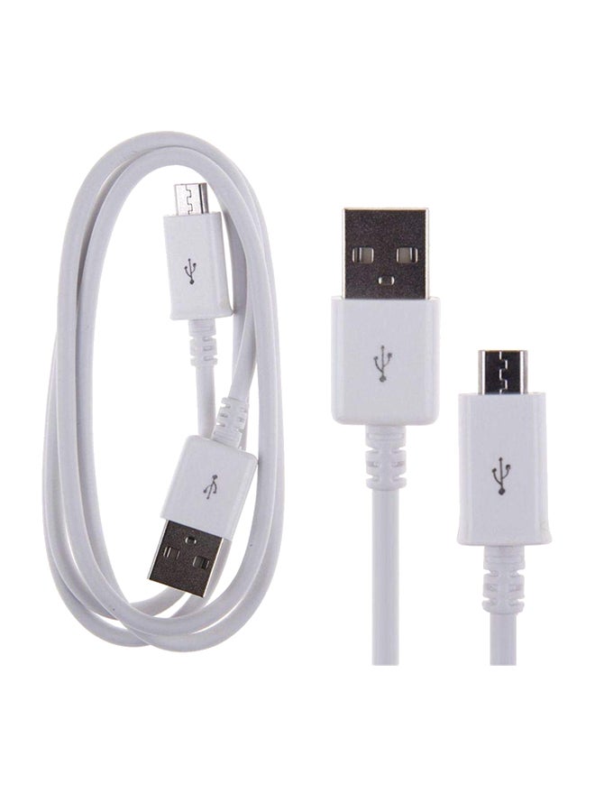 كابل Micro USB للشحن والبيانات أبيض