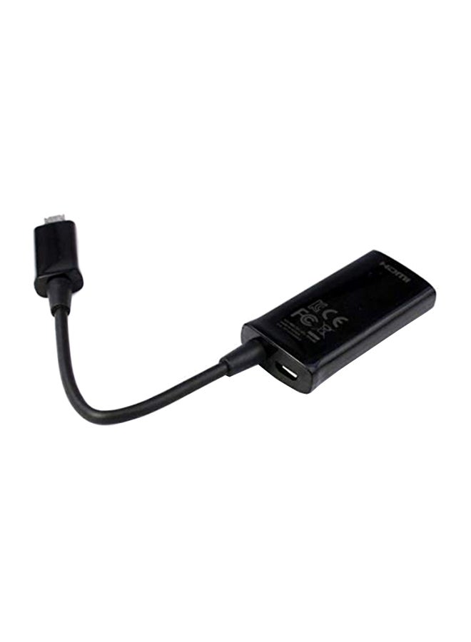 Generic - Mini USB MHL To HDMI 1080P TV Adapter Cable For Samsung Black - Image 1