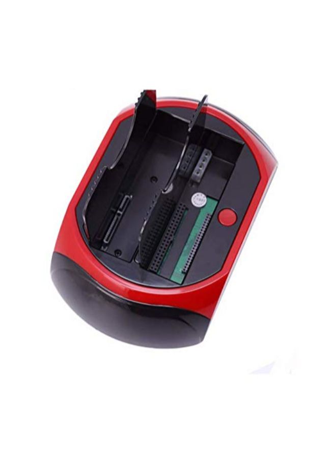 SATA IDE HDD Backup Clone Docking Station Black/Red