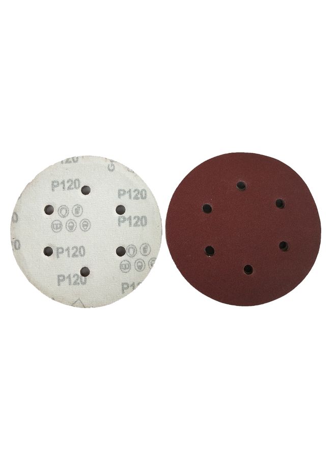 Generic - 100-Piece Hook Loop Sanding Discs Pad Kit Brown - Image 1
