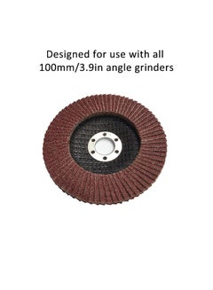 Generic 10-Piece Grit Flap Discs Brown  - Image 3