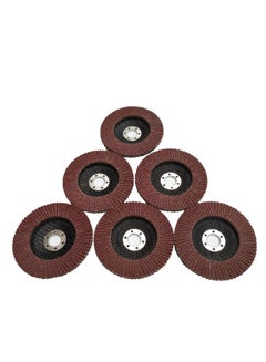 Generic 10-Piece Grit Flap Discs Brown  - Image 2