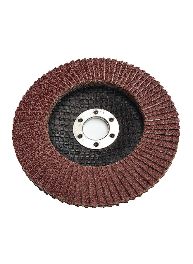 Pack Of 10 Grinding Wheels Flap Discs Set Brown  - Image 1