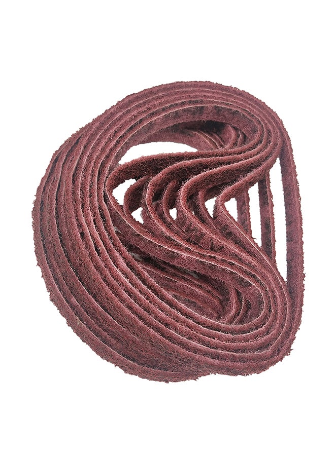10-Piece Polishing Sand Belt Brown  - Image 1
