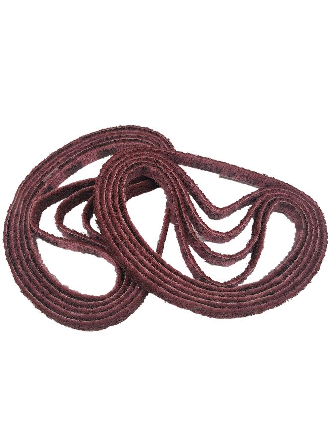 10-Piece Polishing Sand Belt Brown  - Image 2