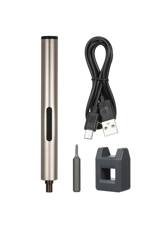 Generic Mini Electric Cordless Precision Screwdriver Gold  - Image 3