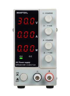 4-Piece Adjustable Mini DC Power Supply Unit Set White