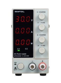 3 Digits Display LED DC Power Supply White