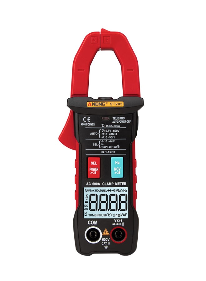 ANENG Automatic RMS Digital AC/DC Voltage Tester-ST205 Red 0.328kg 
