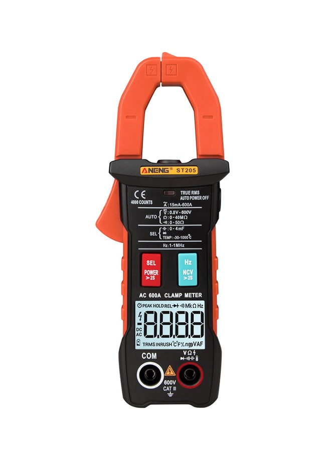 ANENG Automatic RMS Digital AC/DC Voltage Tester-ST205 Orange 0.328kg  - Image 1