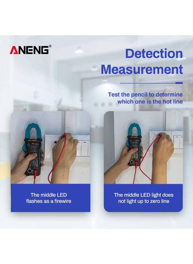ANENG Automatic RMS Digital AC/DC Voltage Tester-ST204 Blue 0.31kg  - Image 4