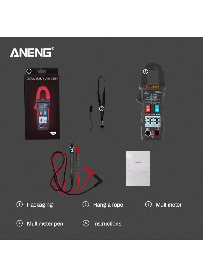 ANENG Automatic RMS Digital AC/DC Voltage Tester-ST204 Black 0.31kg  - Image 2