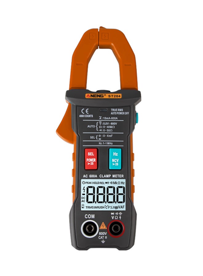 ANENG Automatic RMS Digital AC/DC Voltage Tester-ST204 Orange 0.31kg  - Image 1