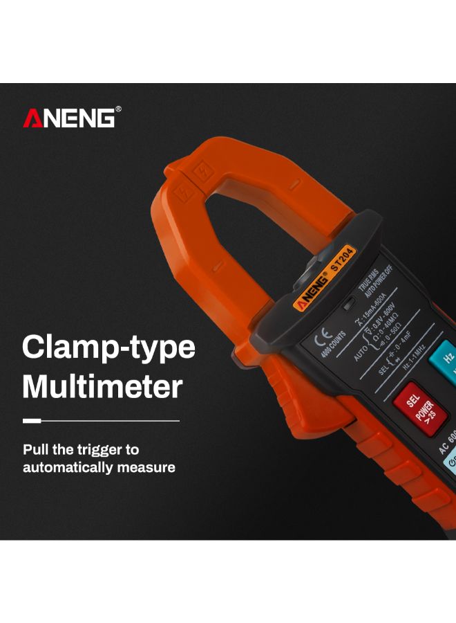 ANENG Automatic RMS Digital AC/DC Voltage Tester-ST204 Orange 0.31kg  - Image 3